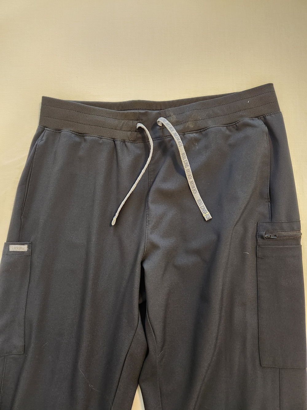 Landau Black Joggers with Drawcord Waist (2 Available)